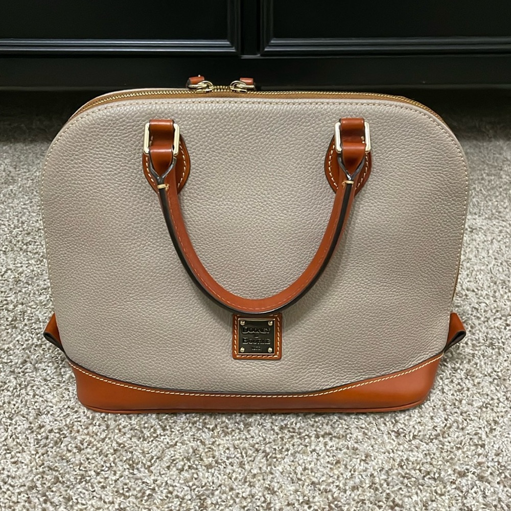 Dooney & Bourke pebble grain zip zip satchel